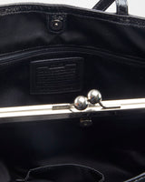 Coach Black Leather Doctors Bag