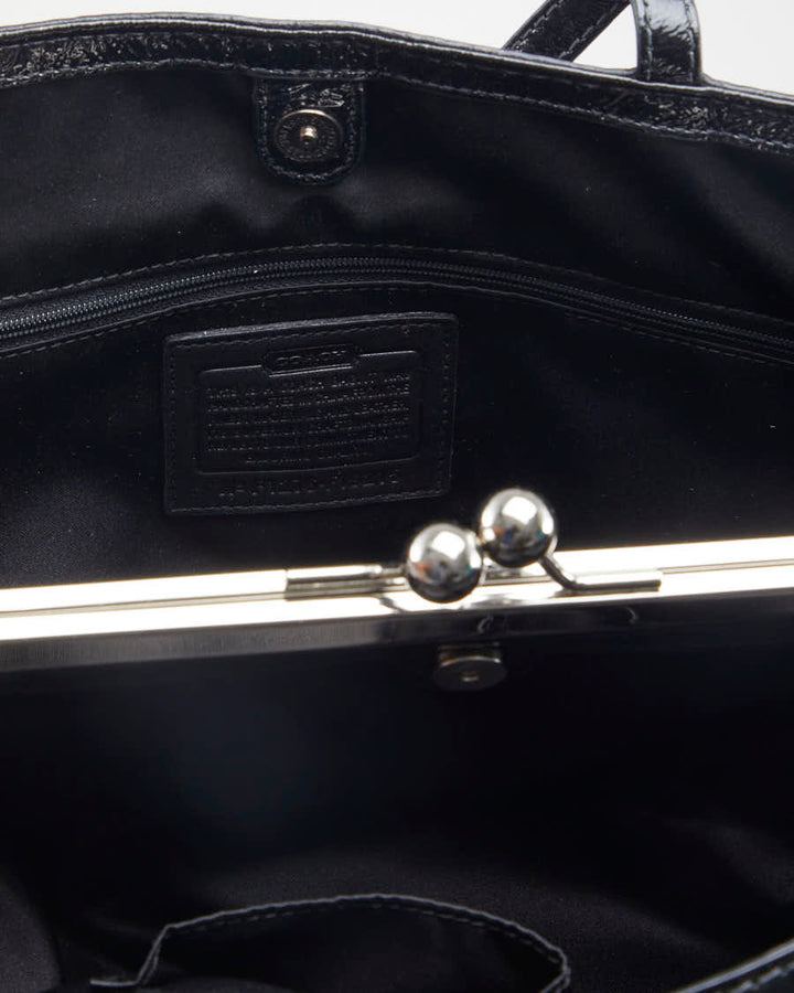 Coach Black Leather Doctors Bag