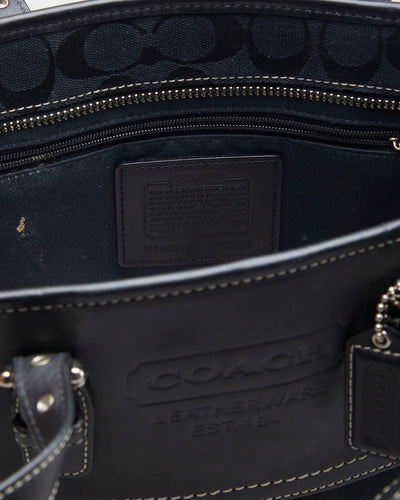 Coach Black Leather Handbag