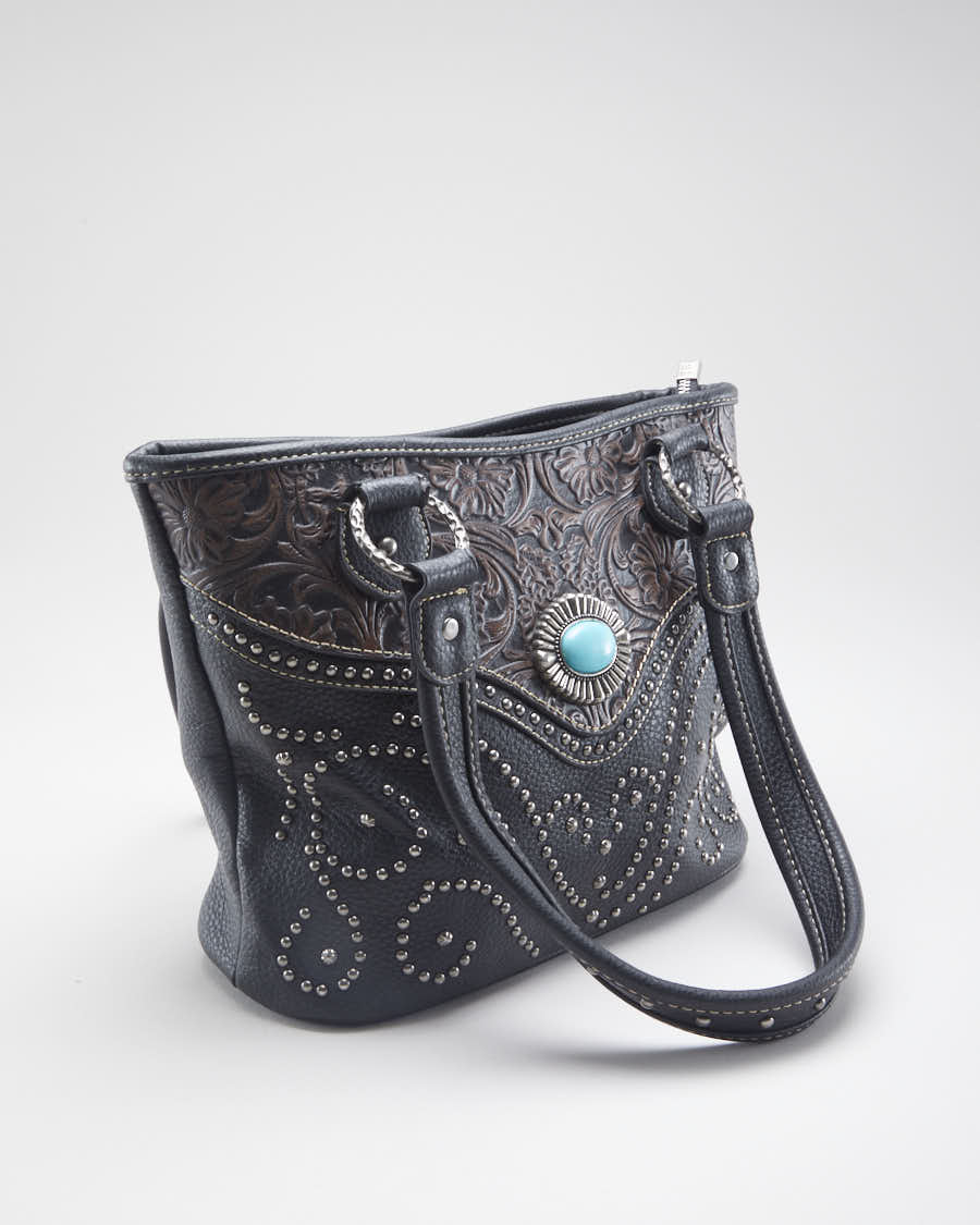 Detailed Western Leather Bag
