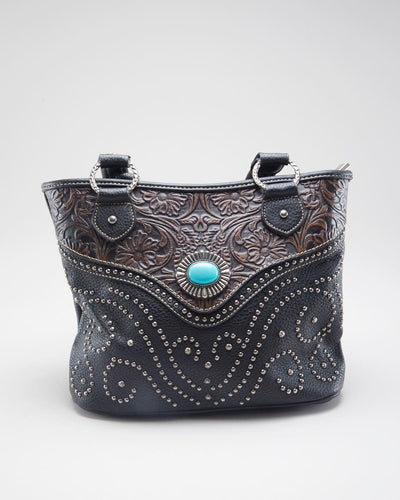 Detailed Western Leather Bag