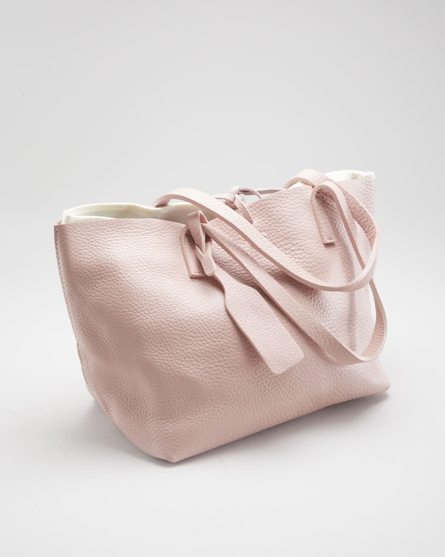 Hand Crafted Artisanal Leather Pink Bag