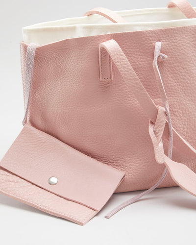 Hand Crafted Artisanal Leather Pink Bag