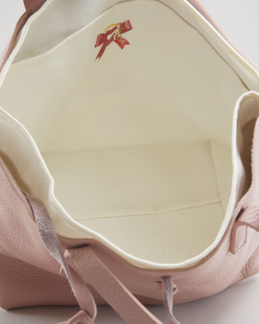 Hand Crafted Artisanal Leather Pink Bag