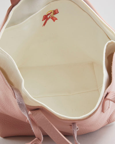 Hand Crafted Artisanal Leather Pink Bag