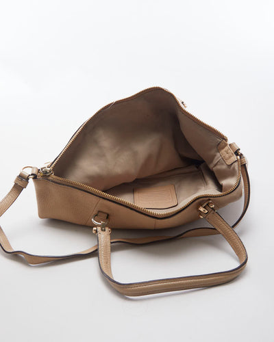 Coach Beige Leather Crossbody Bag - O/S