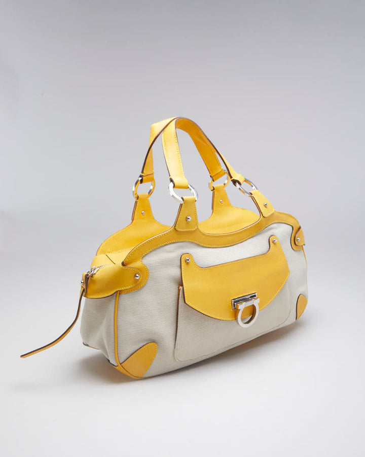 Salvatore Ferragamo by Autre Marque Yellow Bag