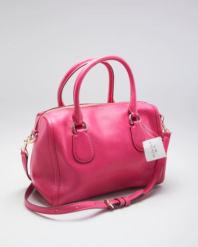 Coach Pink Ruby Leather Crossbody Bag - O/S