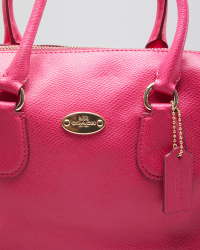 Coach Pink Ruby Leather Crossbody Bag - O/S