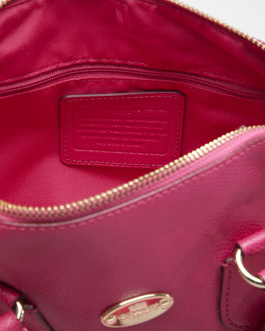 Coach Pink Ruby Leather Crossbody Bag - O/S