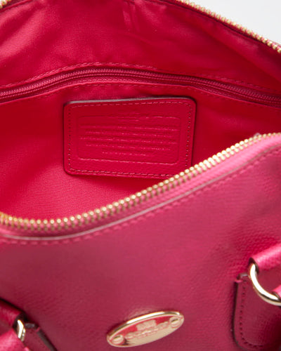 Coach Pink Ruby Leather Crossbody Bag - O/S