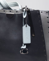 Coach Gun Metal Grey Leather Crossbody Bag - O/S