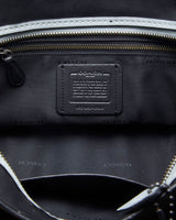 Coach Gun Metal Grey Leather Crossbody Bag - O/S