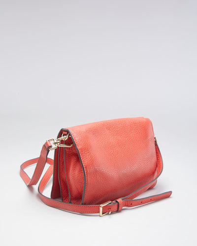 Tory Burch Blood Orange Leather Crossbody Bag - O/S