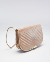 Vintage 70s Holt Renfrew Reptile Texture Crossbody Bag - O/S