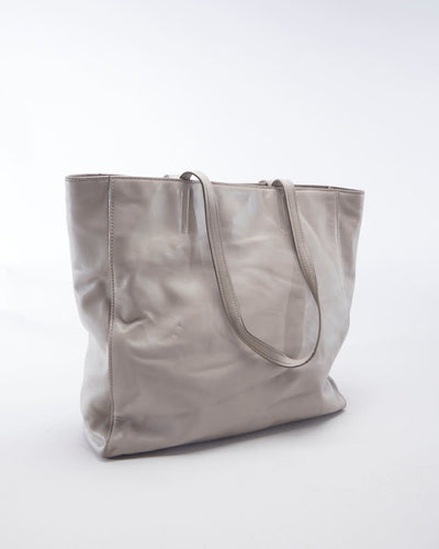 Miu Miu Beige Leather Tote Bag - O/S