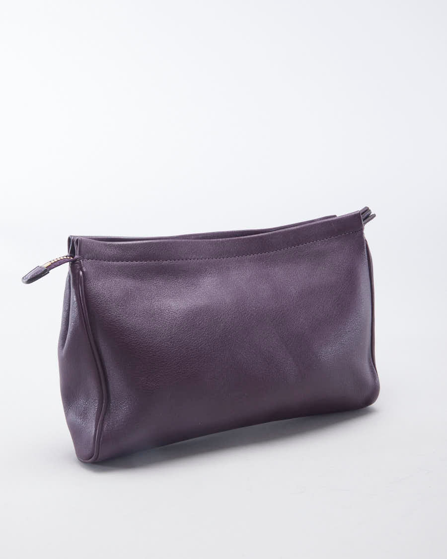 Coach Purple Clutch With Gold Hardware - O/S