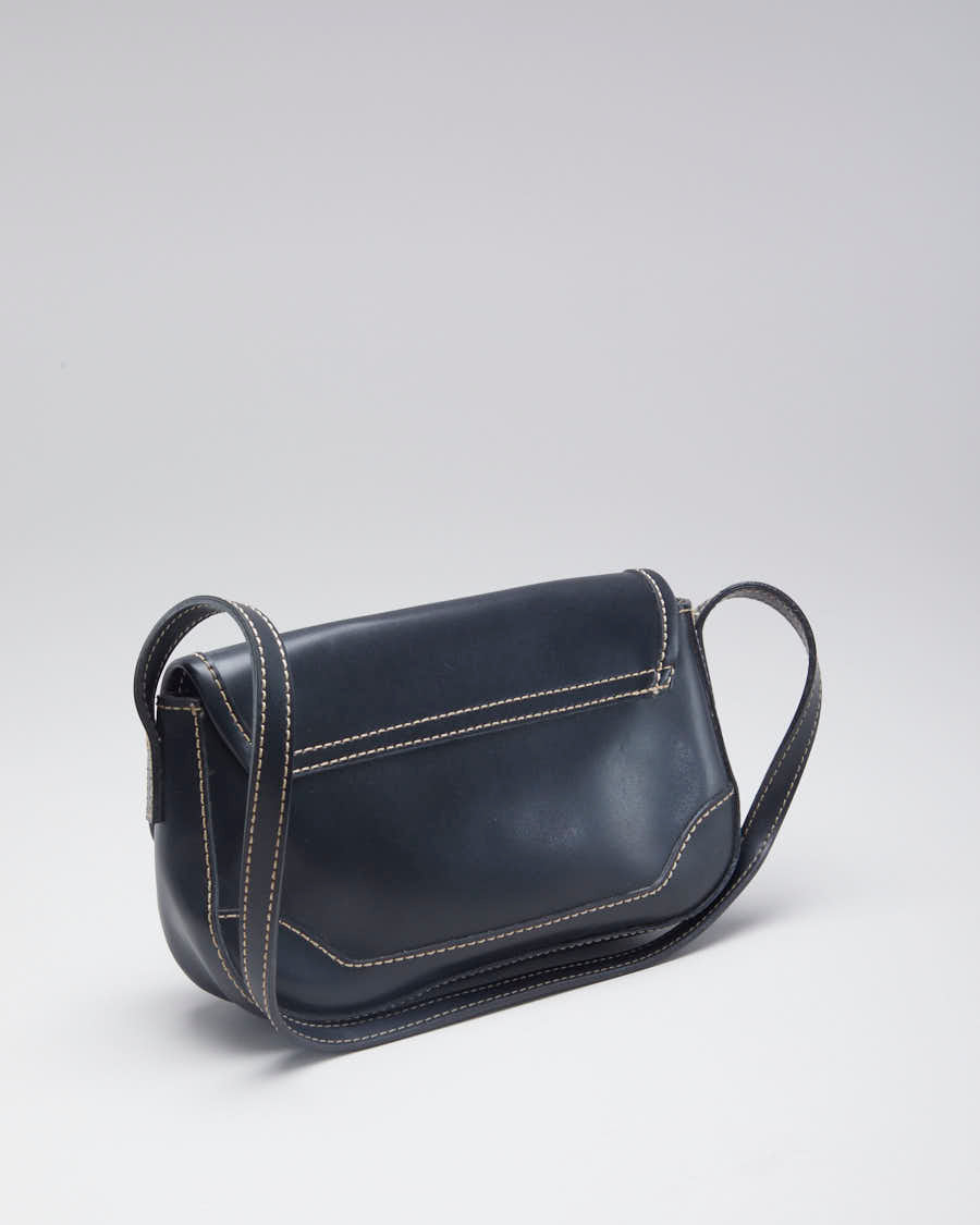 Y2K 00s Guess Black Pleather Mini Handbag - O/S