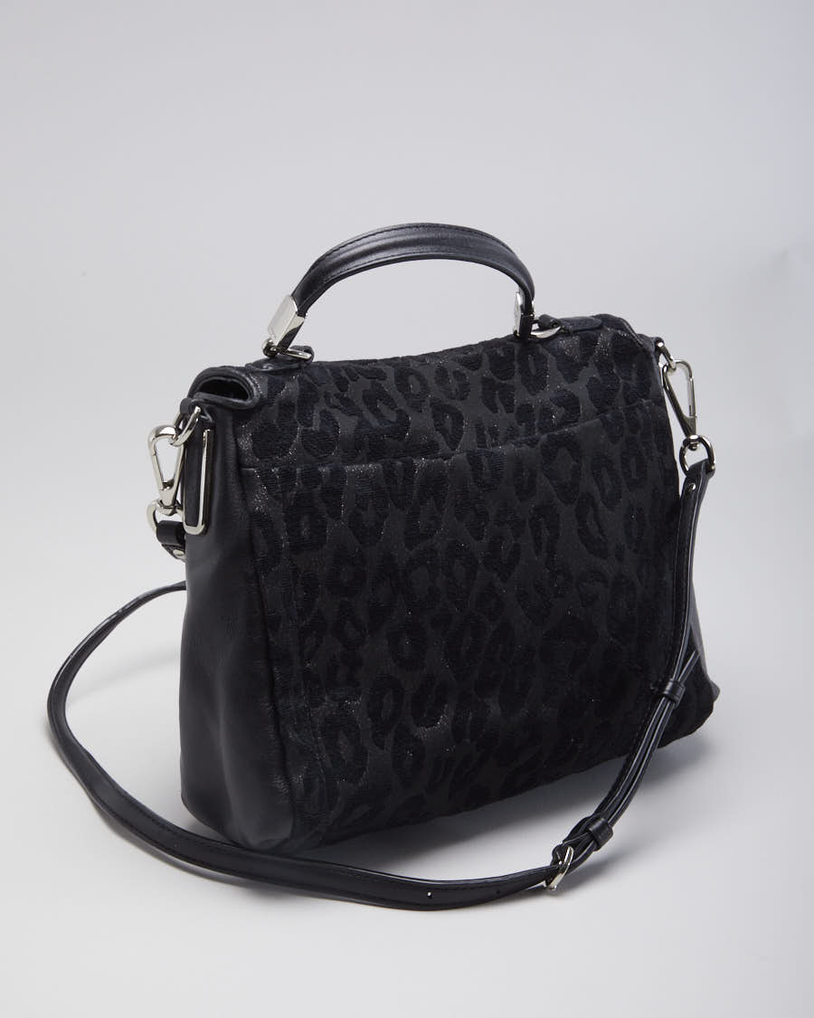 Coach Madison Chenille Ocelot Sadie Flap Satchel Bag