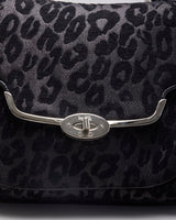 Coach Madison Chenille Ocelot Sadie Flap Satchel Bag
