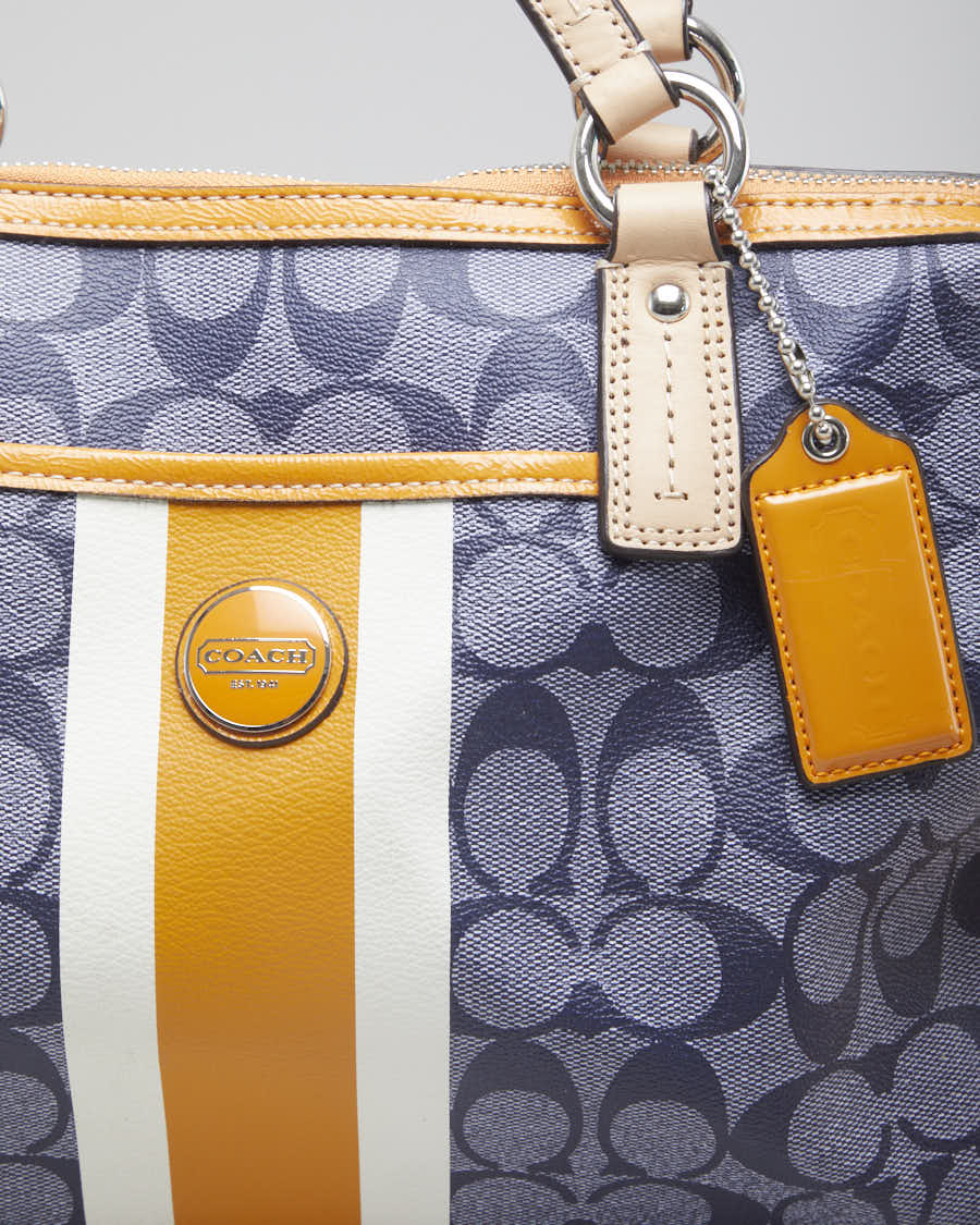 Vintage blue coach purse hotsell