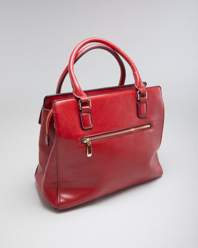 Vintage Women's Red Leather Handbag