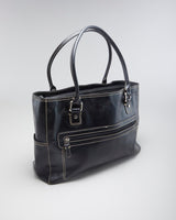Vintage Woman's Black Fossil Handbag