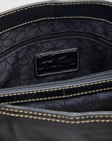 Vintage Woman's Black Fossil Handbag