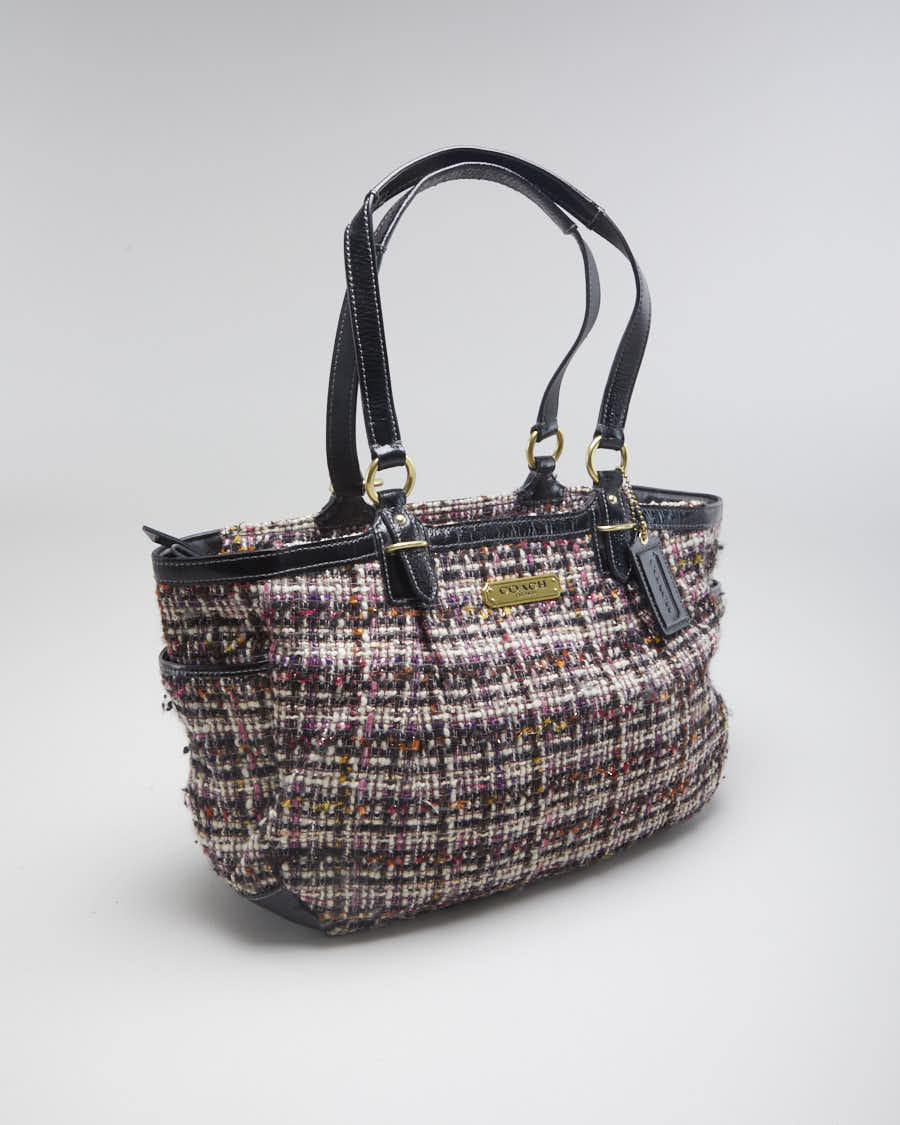 Vintage woman's Coach Tweed Handbag