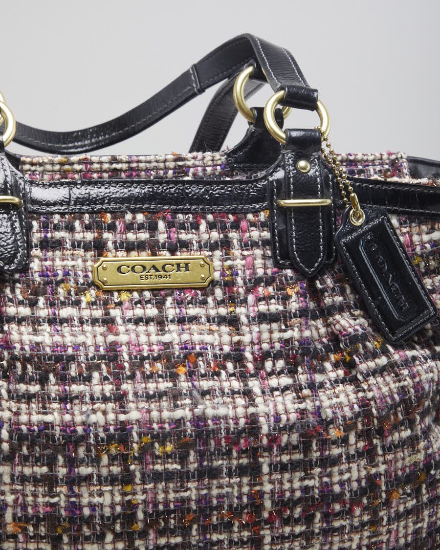 Vintage woman's Coach Tweed Handbag