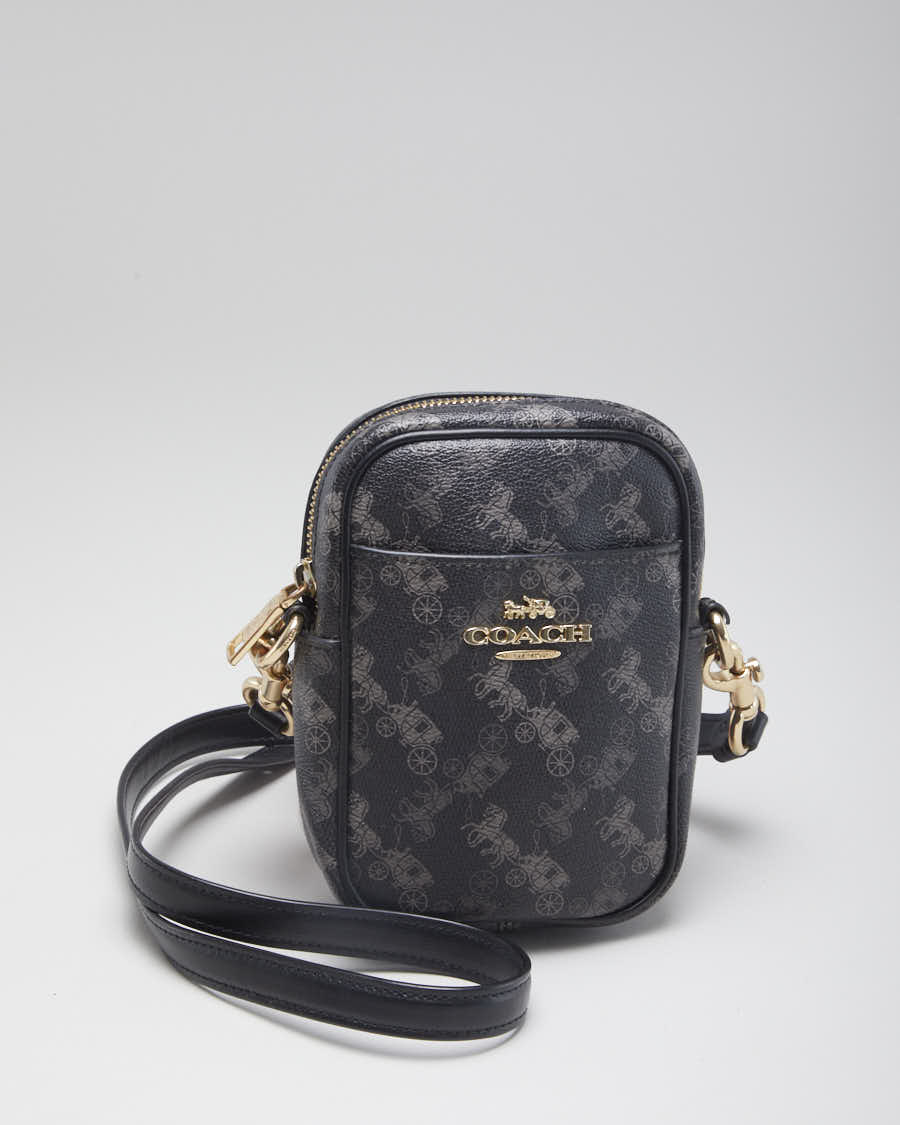 Women's Black Heritage Black Coach Crossbody bag