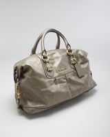 Women's Brown Pearlescent Coach Handbag