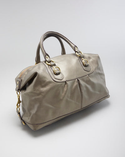 Women's Brown Pearlescent Coach Handbag