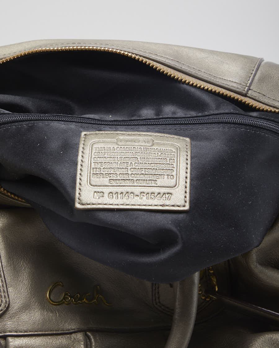 Women's Brown Pearlescent Coach Handbag