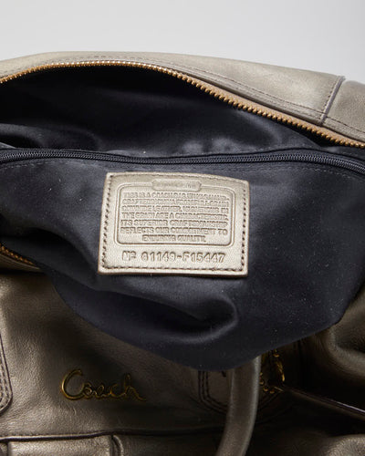 Women's Brown Pearlescent Coach Handbag