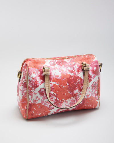 Women's Pink Patterned Coach Hand bag