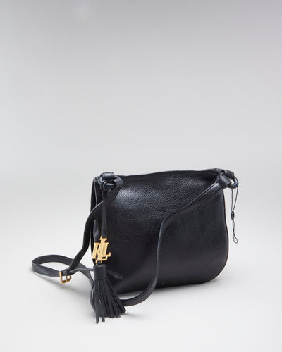 Womens Black Lauren (Ralph Lauren) Braided Leather bag