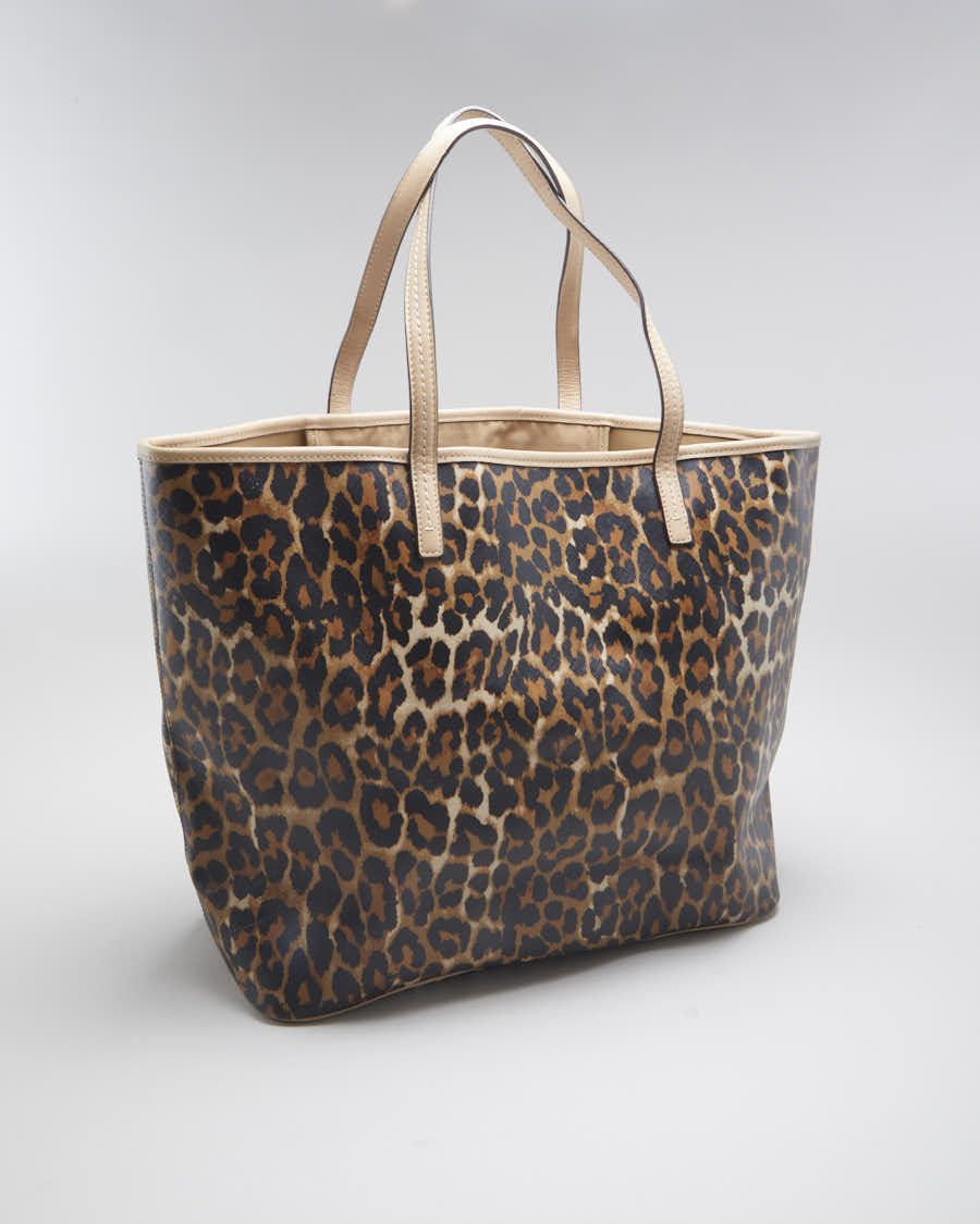 Women's Cheetah Print Coach Tote Bag
