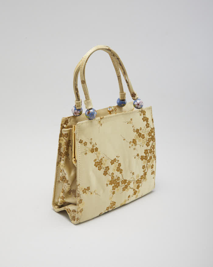 90s Vintage Women's Gold Jeanne Lottie Evening Bag
