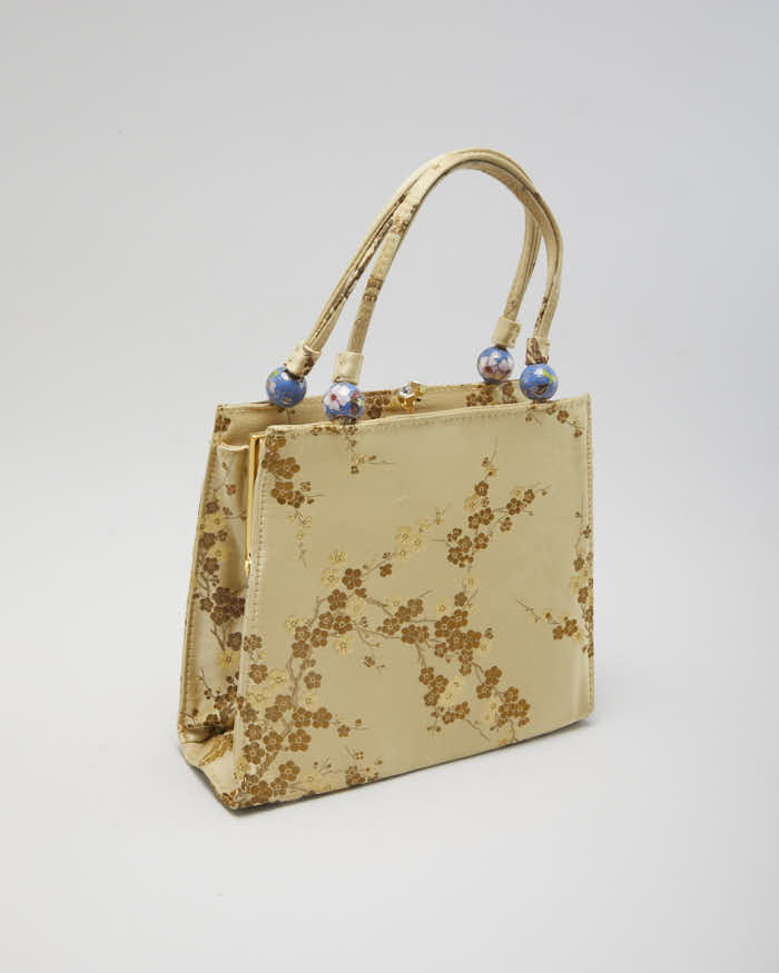 90s Vintage Women's Gold Jeanne Lottie Evening Bag