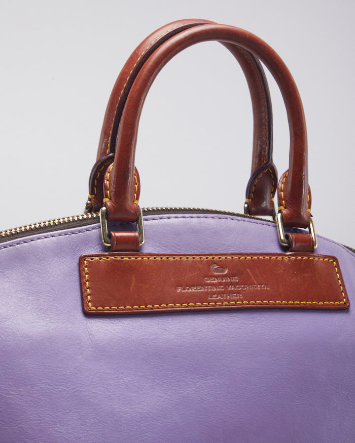 Dooney And Bourke Purple Leather Bag