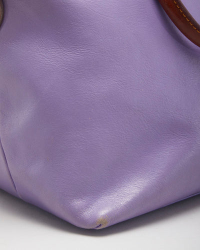 Dooney And Bourke Purple Leather Bag