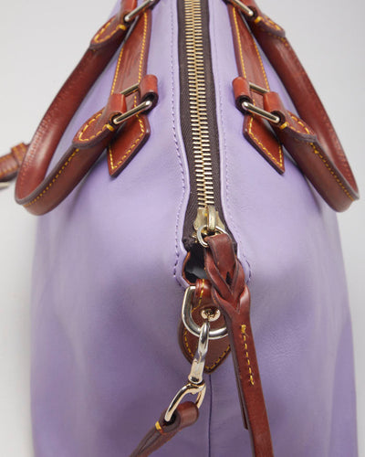 Dooney And Bourke Purple Leather Bag