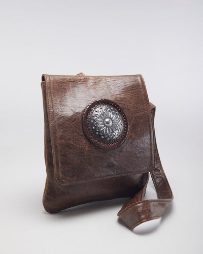 Vintage Origenes Leather Cross Body Bag