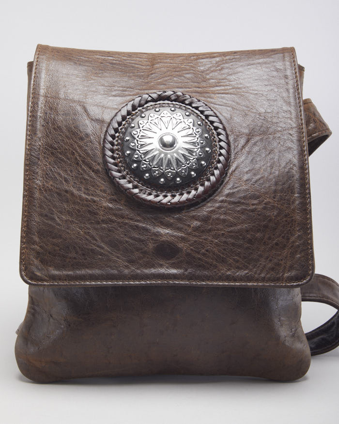 Vintage Origenes Leather Cross Body Bag