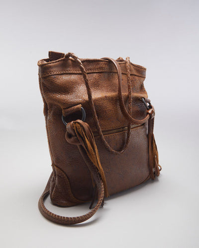 Mandara Brown Leather Tassel Bag