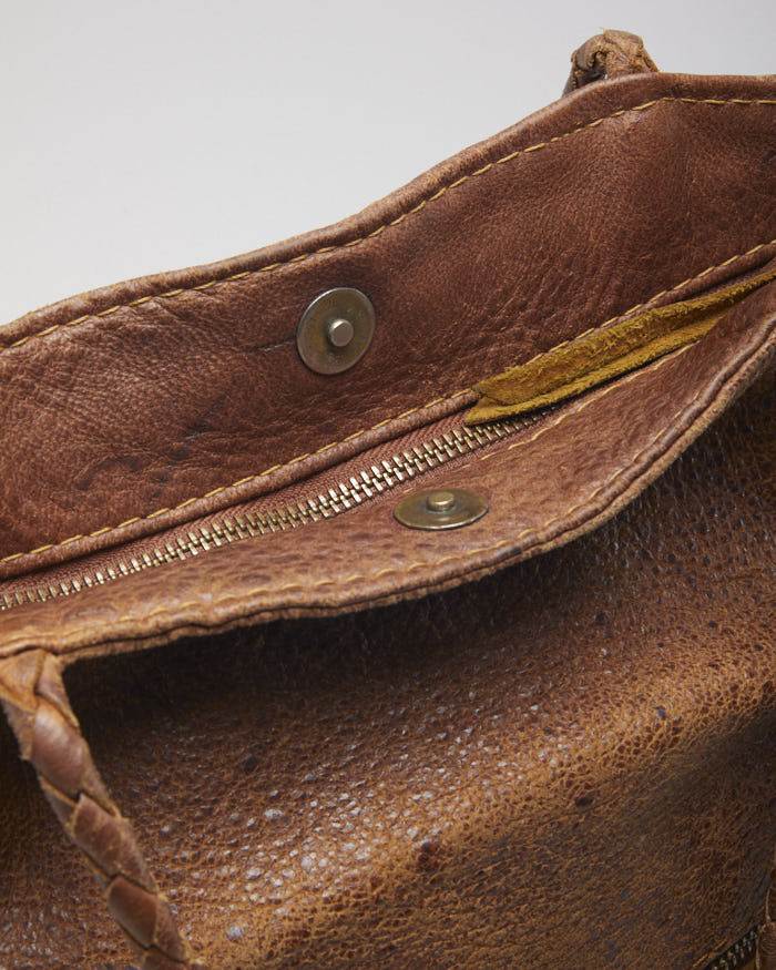 Mandara Brown Leather Tassel Bag