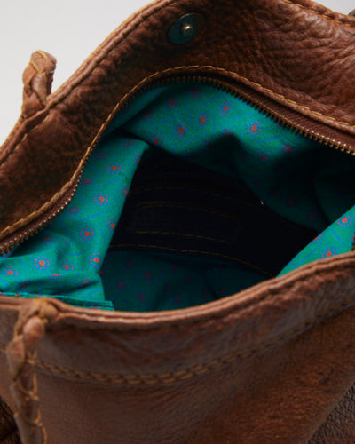 Mandara Brown Leather Tassel Bag