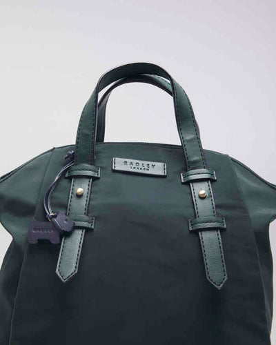 Radley Essentials Dark Green Zip Top Backpack