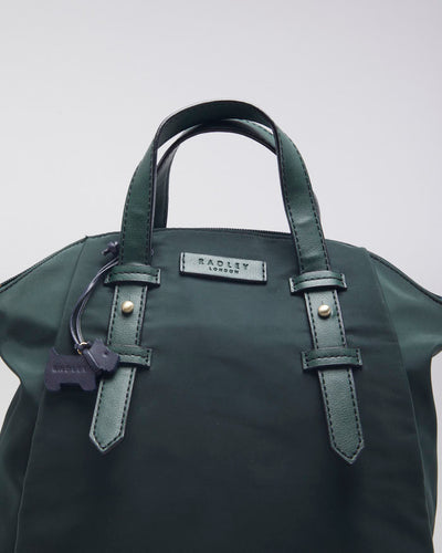 Radley Essentials Dark Green Zip Top Backpack